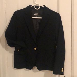 Uniqlo navy blue wool blazer